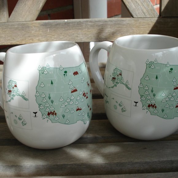 PAIR OF TROUVAILLE GLOBAL US NATIONAL PARKS 16.9 OZ MADE IN POLAND - Picture 5 of 5